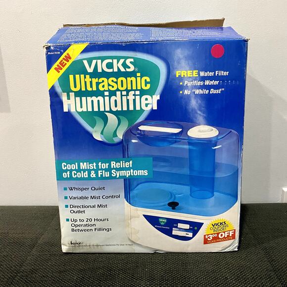 Vicks Ultrasonic Cool Mist Humidifier 1.7 Gallons - Picture 2 of 8